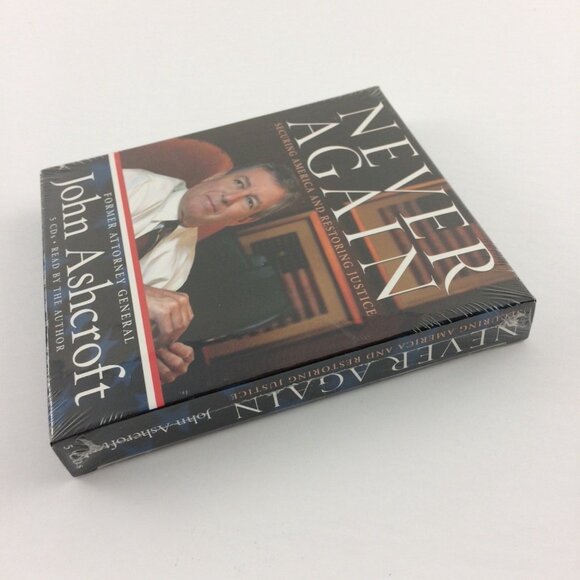 John Ashcroft Audiobook CD Never Again US Attorney General 9/11 American History - Picture 7 of 9